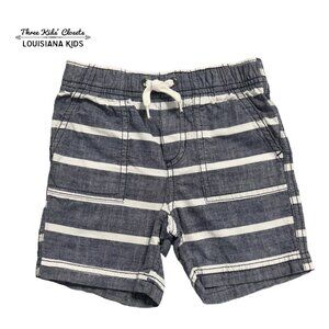 Crazy 8 3T Chambray Striped Shorts